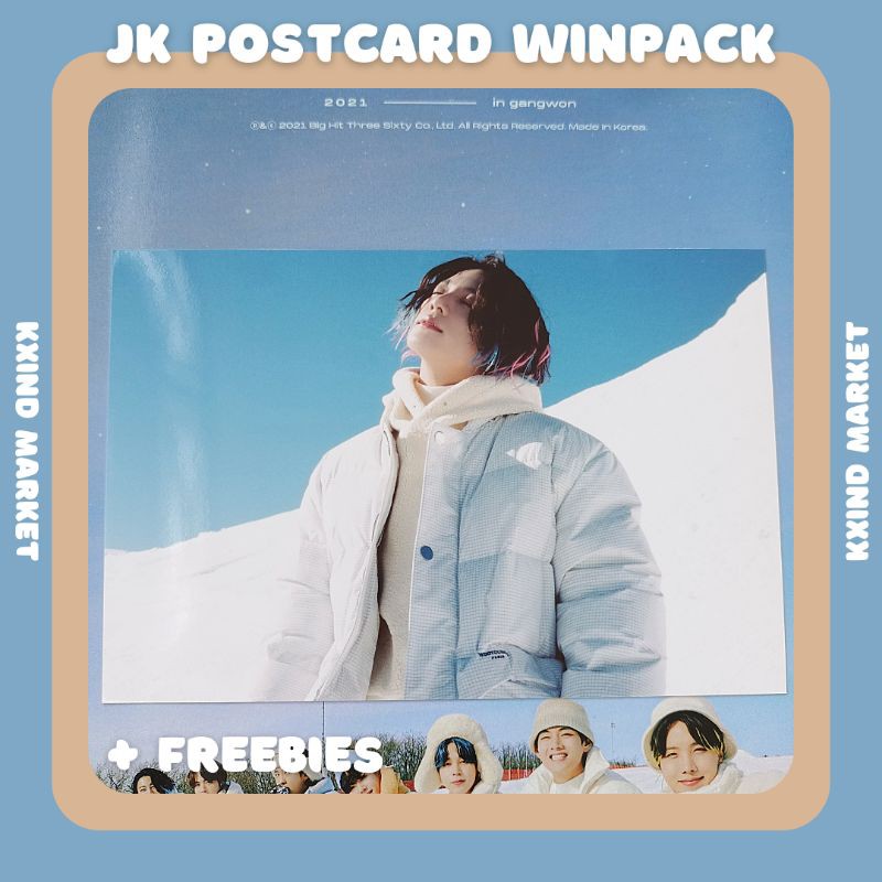 Postcard Jungkook BTS Winter Package 2021 / winpack BTS / album BTS / PC Jungkook / PC JK / PC BTS