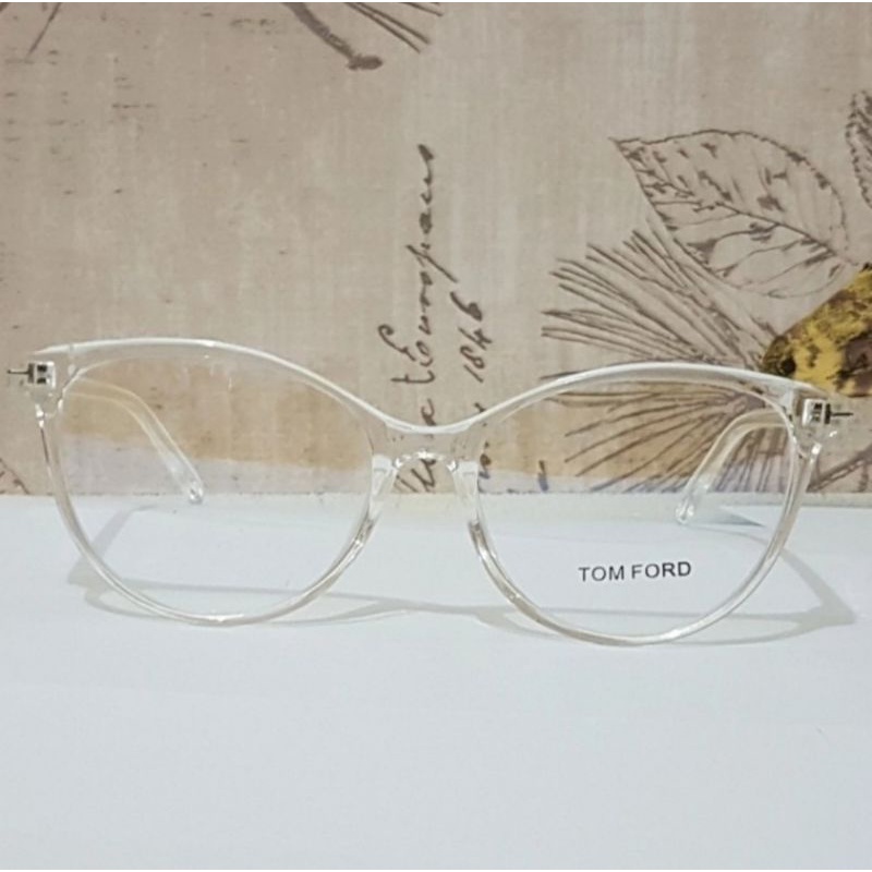 Kacamata minus photochromic anti radiasi TR8537 cat eyes bening