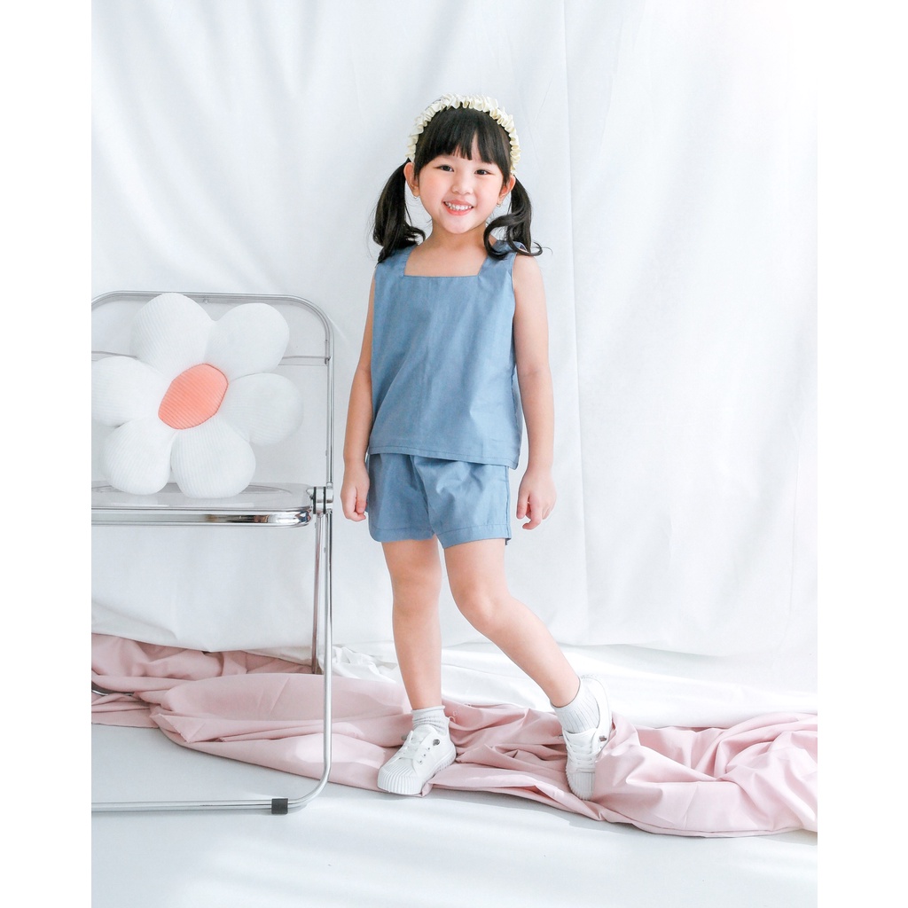 LULA SET | Setelan Anak | Celana Anak | Atasan Bawahan Linen Anak | Baju Anak | Oneset Anak