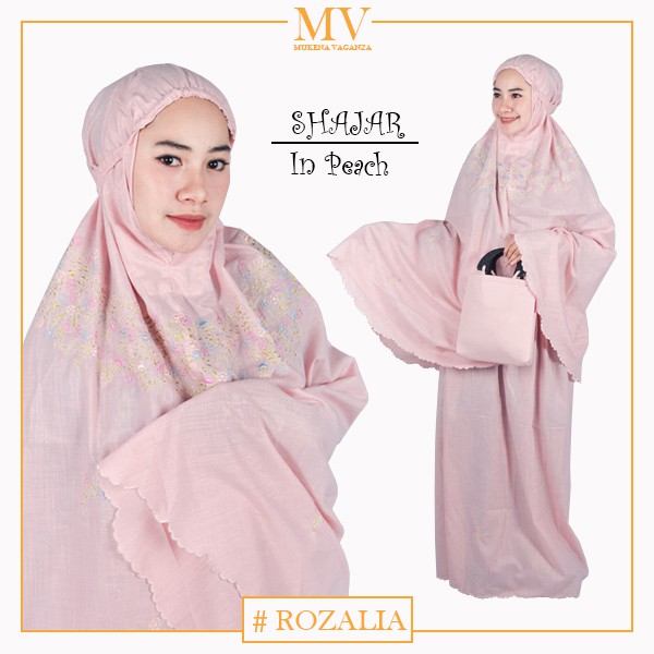 Mukena katun super bordir Shajar By Rozalia