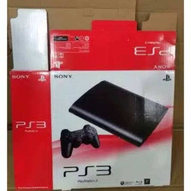 Dus PS3 superslim KARDUS BOX MESIN PS3 Super SLIM luar dalam