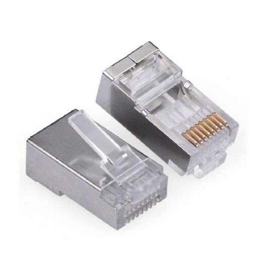 Konektor Lan RJ45 Cat 6 Besi Gigabit isi 100 pcs High Quality