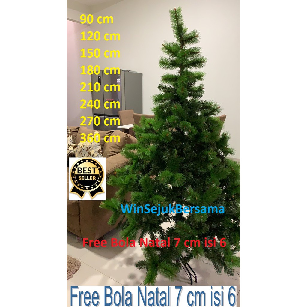 Pohon Natal 2,1 Meter Tanpa Accesories / Pohon Natal 7 Feet / 210 Cm / 2.1 Meter