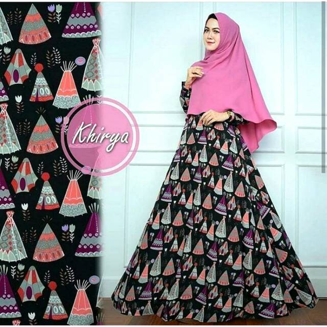 Promo gamis monalisa murah meriah. Gamis monalisa wolfis premium. Gamis motif tenda.