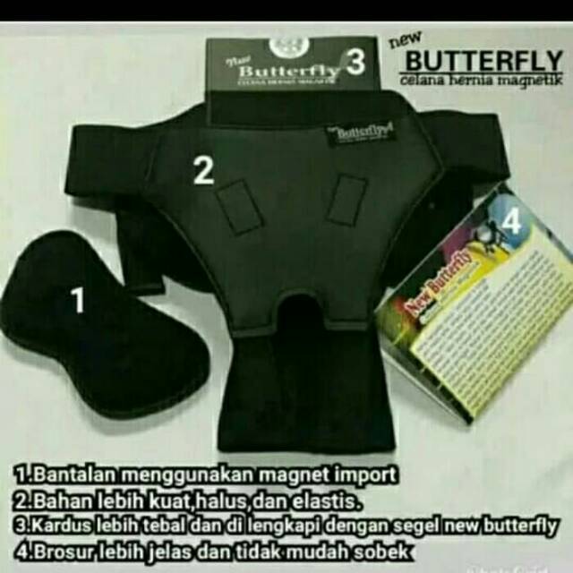 Celana hernia magnetik butterfly