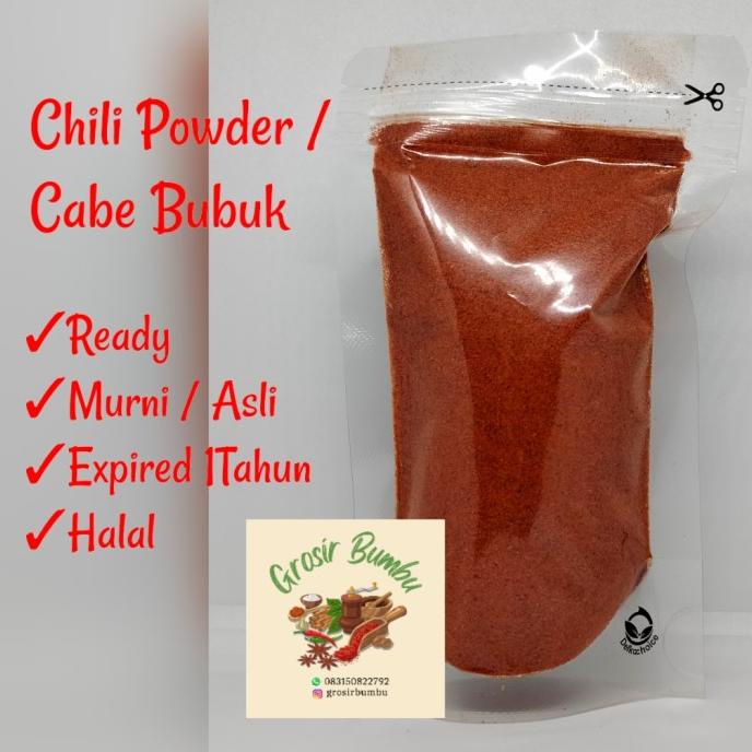 

READY Pure Chili Powder Import - 1kg/ Cabe Bubuk Asli 100%