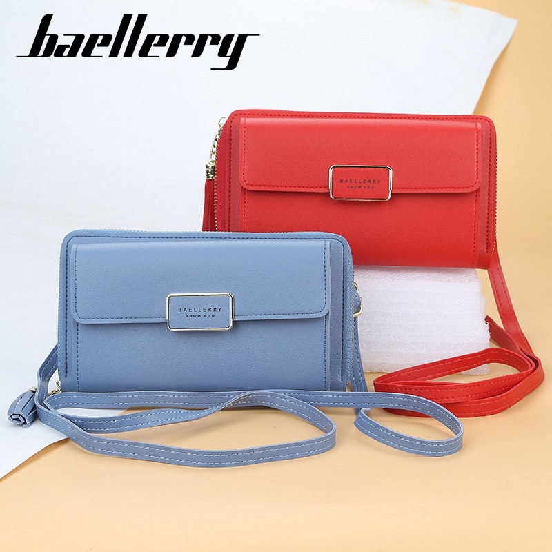 ORIGINAL BAELLERRY N0101 TAS BAHU SELEMPANG WANITA TALI PANJANG MUAT HP UKURAN 6.5 INCH