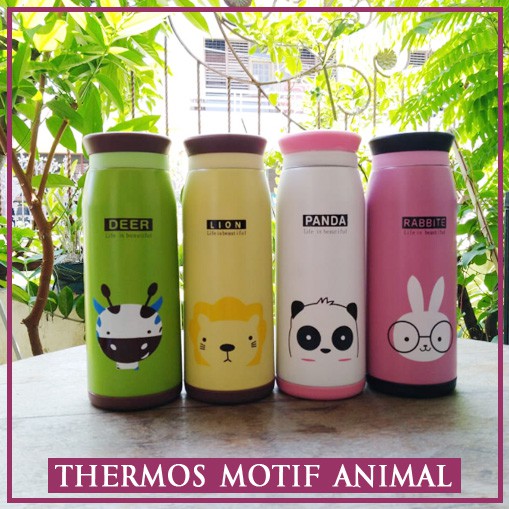 Thermos Termos Botol Minum Karakter ANIMAL 500ml