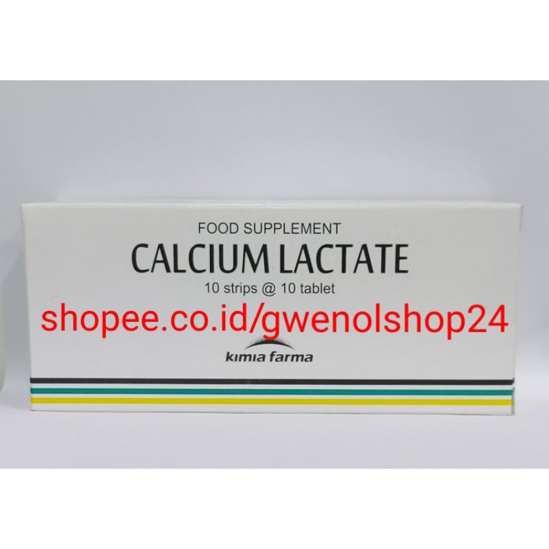 Calcium Lactate 100's Tablet Kimia Farma / Kalsium