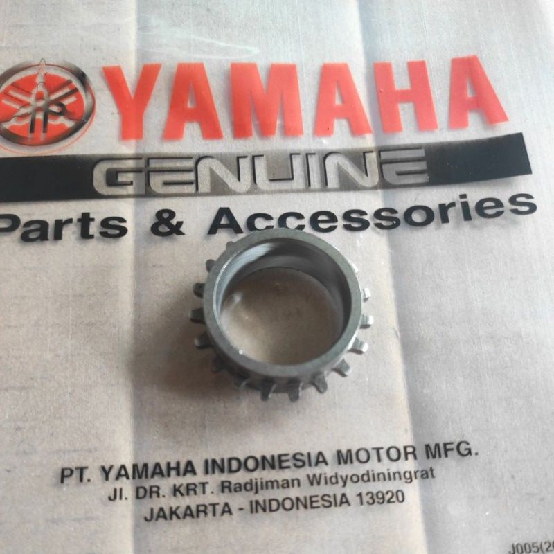 GIR GEAR GIGI SENTRIK RANTAI KETENG KAMPRAT BAWAH KRUK  AS JUPITER MX 135 LAMA OLD NEW 1S7
