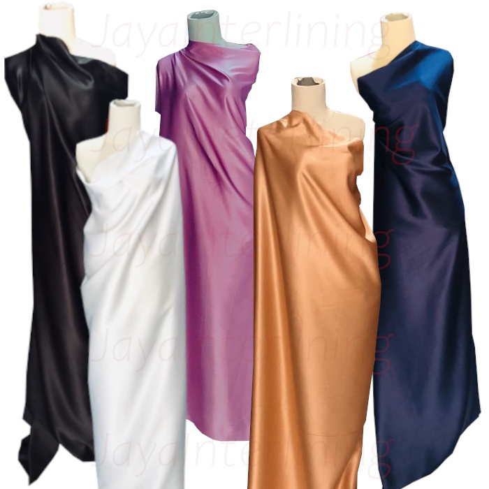 Bahan Kain  Satin Sateen Premium Jenis Velvet Lebar 150 CM harga Per METER