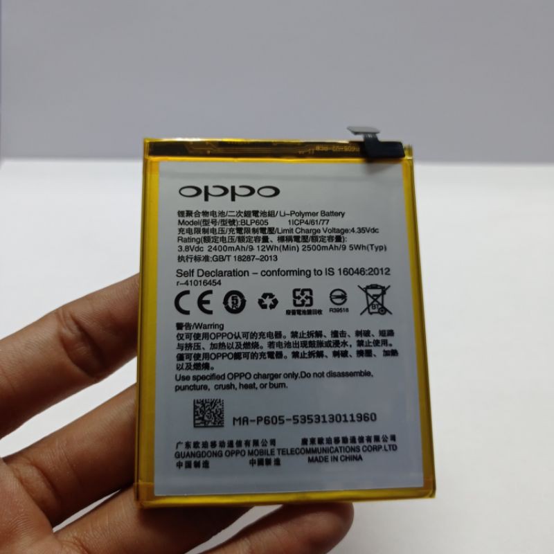 Baterai Batre Battery Oppo NEO 7 A33W A1603 / F1 F1F BLP605 Original 100