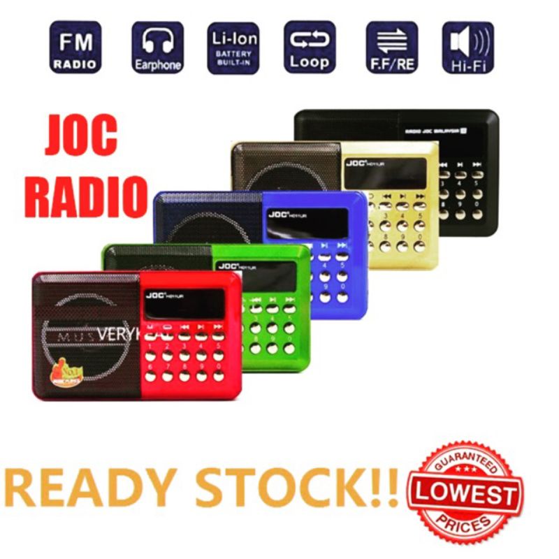 Speaker JOC Music Player FM Radio / Radio Kecil / Radio Digital