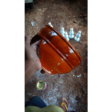tebok pleci natural kayu brown