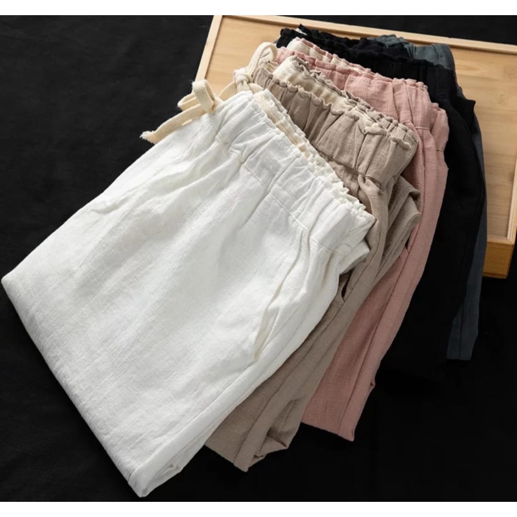 PROMO!! Ziona Linen Pants - CELANA LINEN WANITA TERLARIS