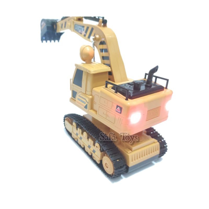 Remot Control truck excavator power truck Keruk /mainan anak alat berat Bisa Muter 360° Ada lampu