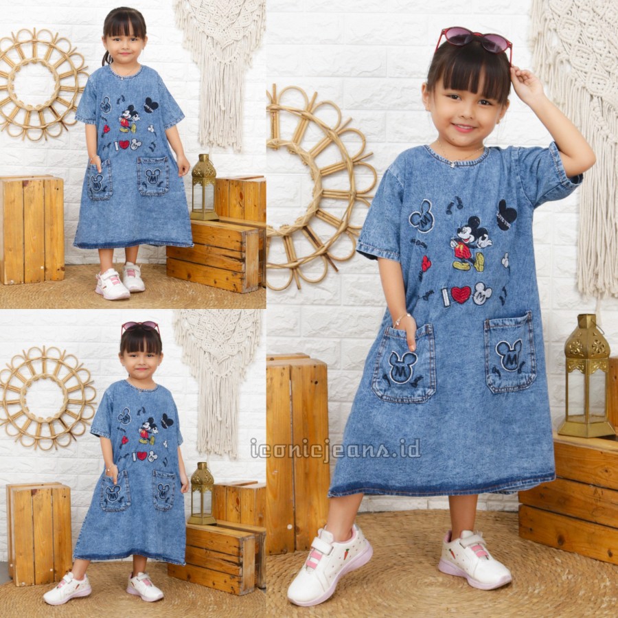 DENIM DRESS KIDS // DRESS JEANS ANAK