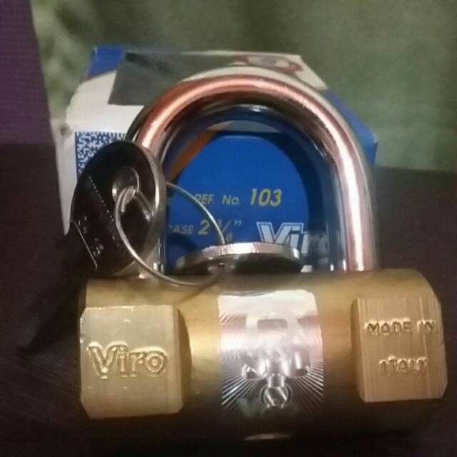 Gembok Viro 60mm Original Made In Italy Shopee Indonesia