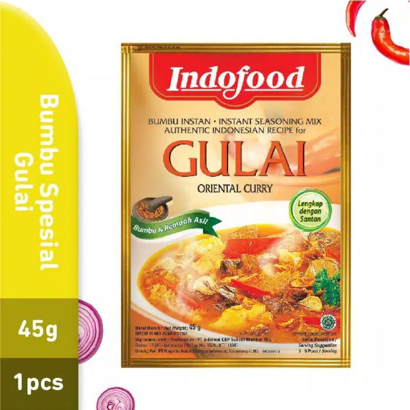 

Bumbu Spesial Indofood Gulai Kambing 45gr - 1pcs