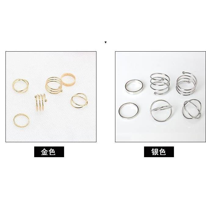 ACC041 Cincin Garis Garis 6set 10gr-1