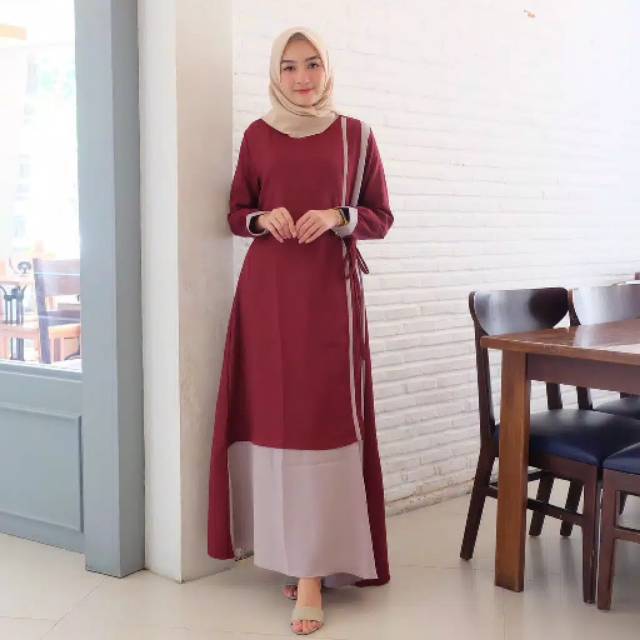 AMANDA GAMIS REMAJA KEKINIAN / GAMIS TERBARU / GAMIS JUMBO