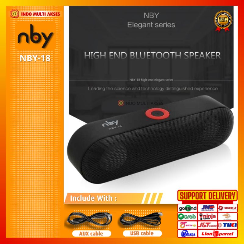 Speaker bluetooth port usb micro sd slot portable NBY18 rekomendasi speaker terbaik speaker aktif
