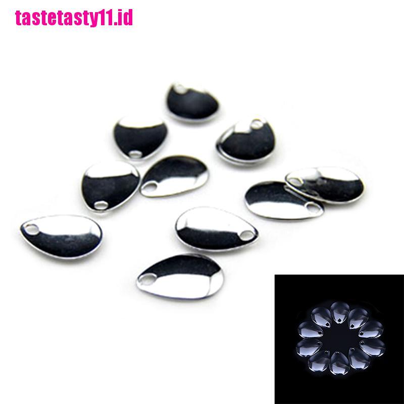 10 Pcs Sendok Spinner Bahan Nikel Halus Untuk Memancing