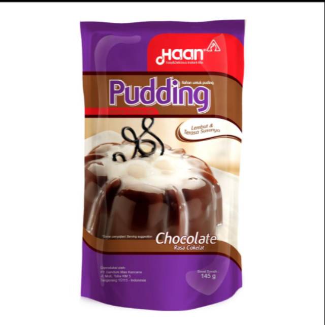 HAAN Puding rasa Cokelat pouch 145gr.