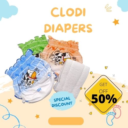 CLODY / CLODI / POPOK KAIN BAYI POPOK CUCI ULANG + INSERT MODEL MOTIF KARAKTER