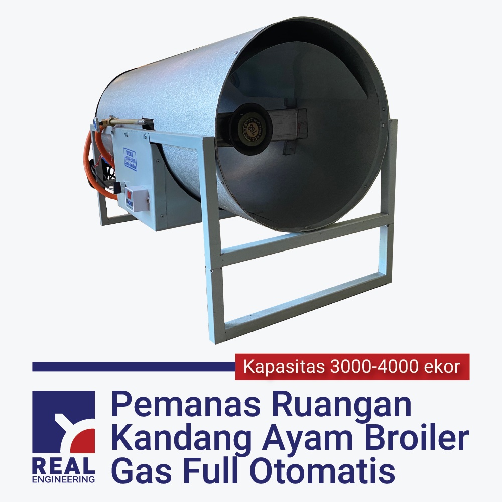 Pemanas Bahan Bakar Gas Otomatis Kandang Ayam Broiler