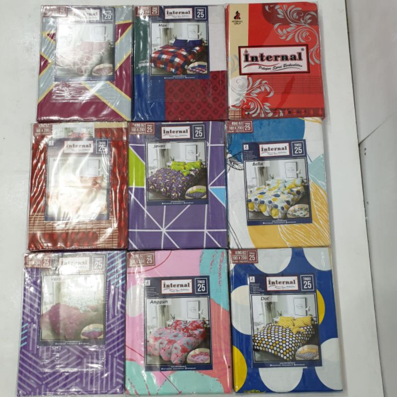 SPREI INTERNAL KING B2 180×200×25 PELOPOR FRAME VISTA ANGGUN DOT VOXY