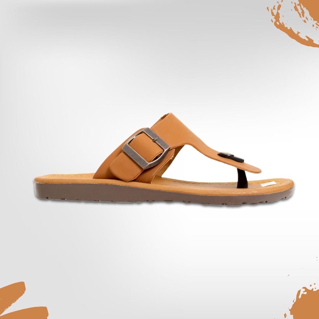 WALKOUT Sandal Jepit Pria Kulit Sintetis Kasual