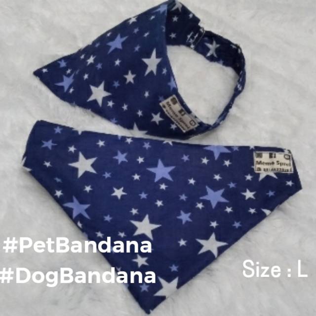 Bandana Anjing | Dog Bandana | Pet Scraf | Dog Cat Scarf