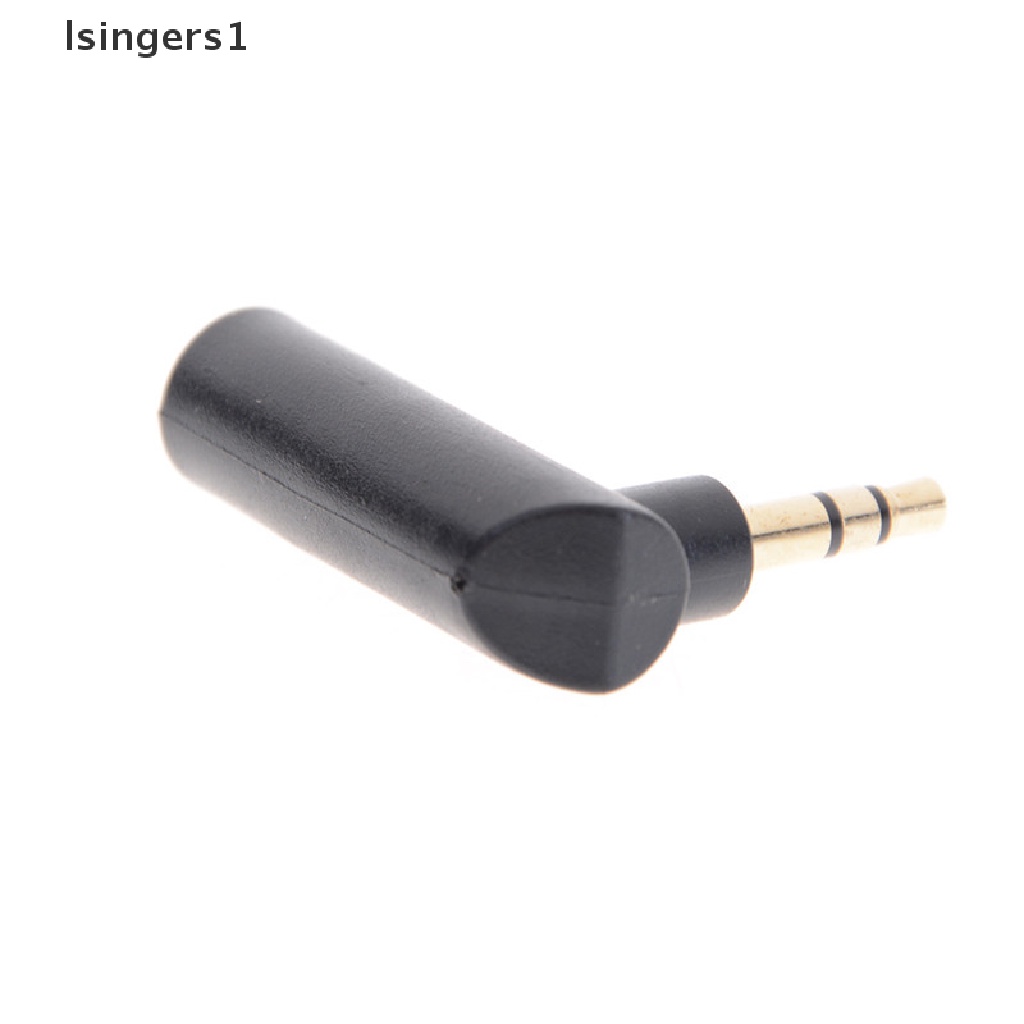 (lsingers1) 2pcs Adapter Konektor Plug 3.5mm Female Ke 3.5mm Male Bentuk L