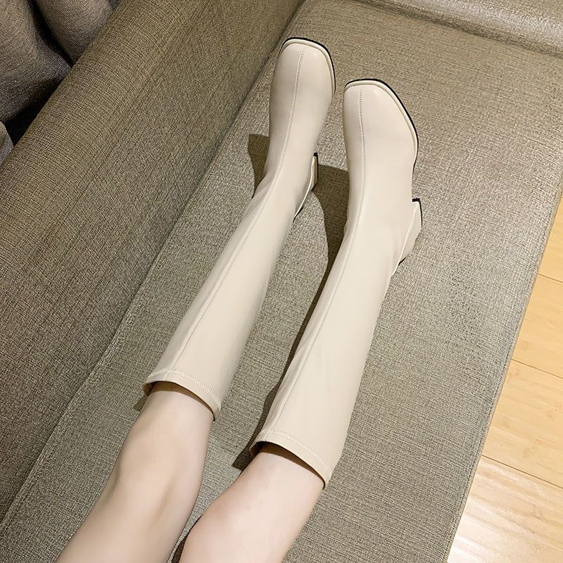 Winter Overknee knee high Boots Leather Boots Selutut Wanita