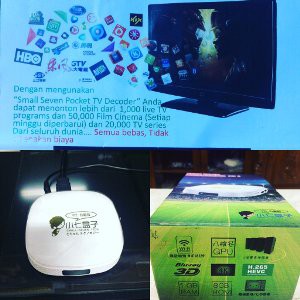 TV Decoder Tanpa Parabola antena  Hanya Pakai Jaringan Wifi Seven Pocket Tv Decoder
