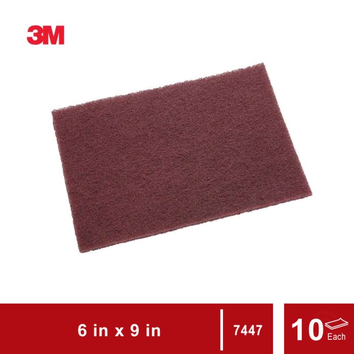 

Limited 3M Scotch-Brite Maroon General Purpose Hand Pad 7447, 6 In X 9 In (Amplas)