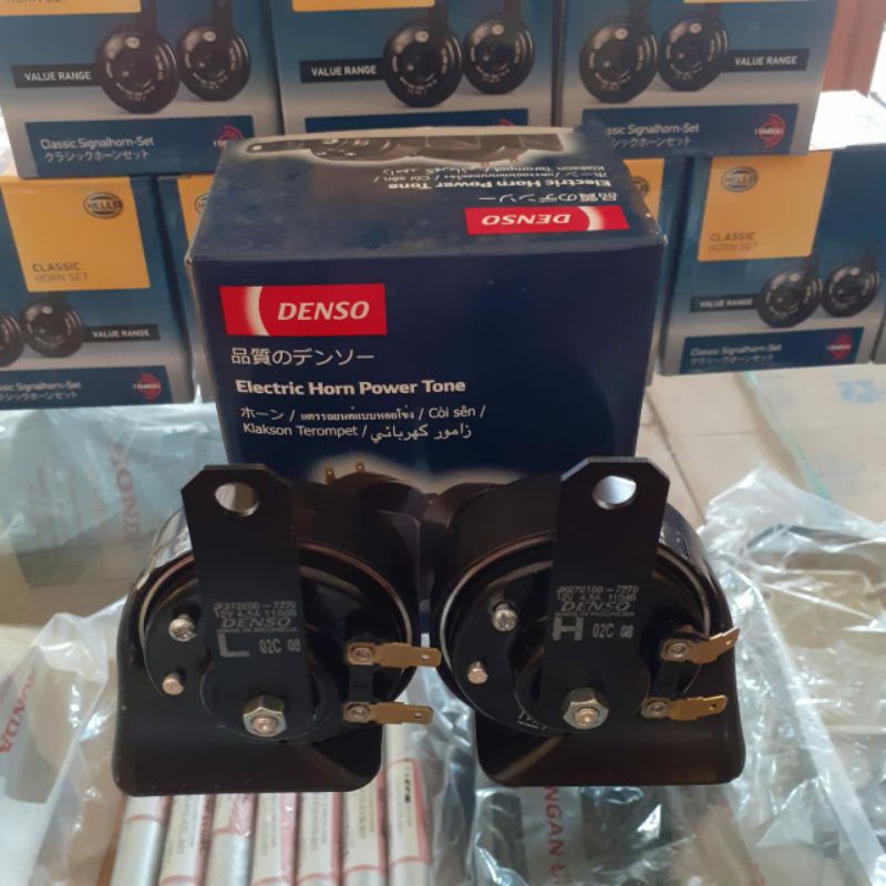 KLAKSON DENSO SATUAN / HORN DENSO 12V /KLAKSON HELLA KLAKSON DENSO KEONG WATERPROOF 12 V ORIGINAL