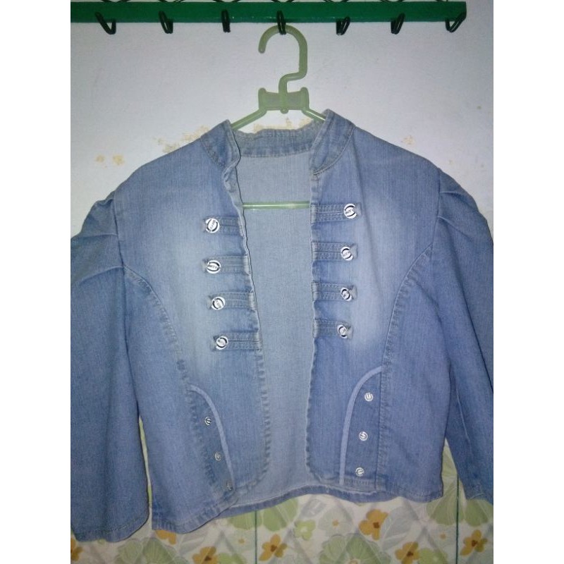 JAKET JEANS/ CARDIGAN CROP JEANS/ ROMPI JEANS