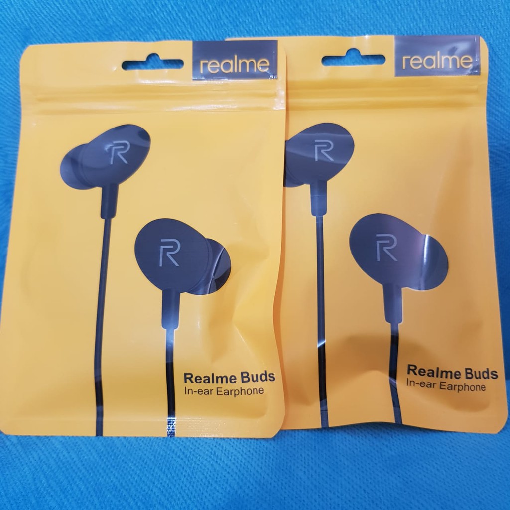 Handsfree Realme Buds RMA101 Earphone Realme Buds RMA101 Headset Handsfree Jack With Mic [Import.acc