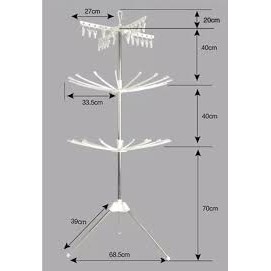 SHENAR Rak Jemuran Lipat Menara CL