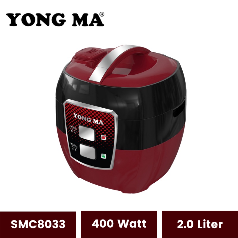 Yong Ma Magic Com SMC 8033 2 Liter | Rice Cooker Manual Konvensional Penanak Nasi Magic Com Magikom Magiccom Mejikom Megic Kom | Yongma SMC-8033 Garansi Resmi