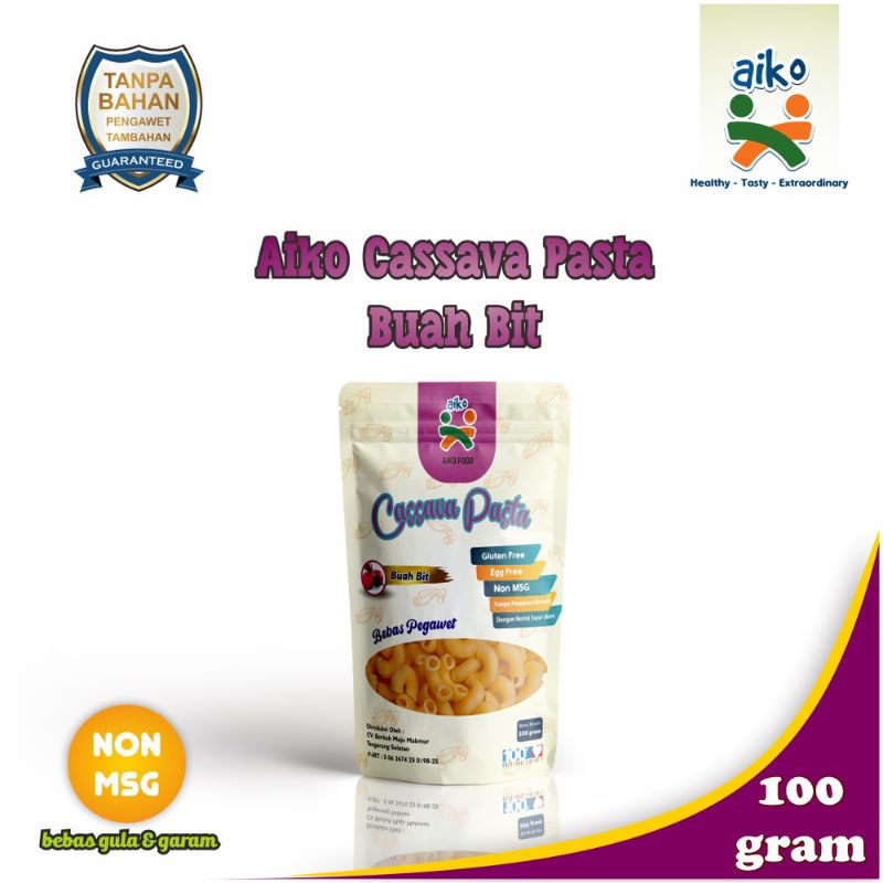 AIKO Cassava Pasta Gluten Free 100 gram | Baby Pasta 100gr