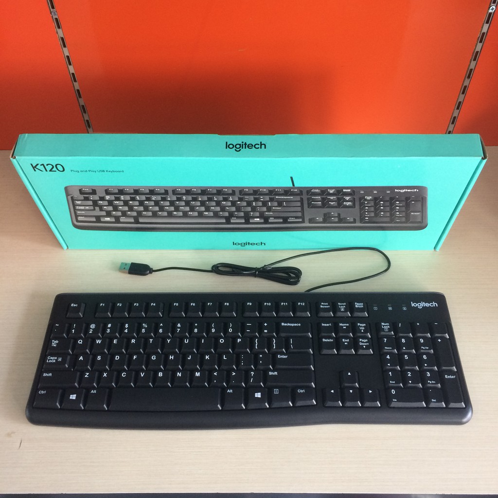 KEYBOARD LOGITECH K120 USB/WIRED ORIGINAL BERGARANSI RESMI