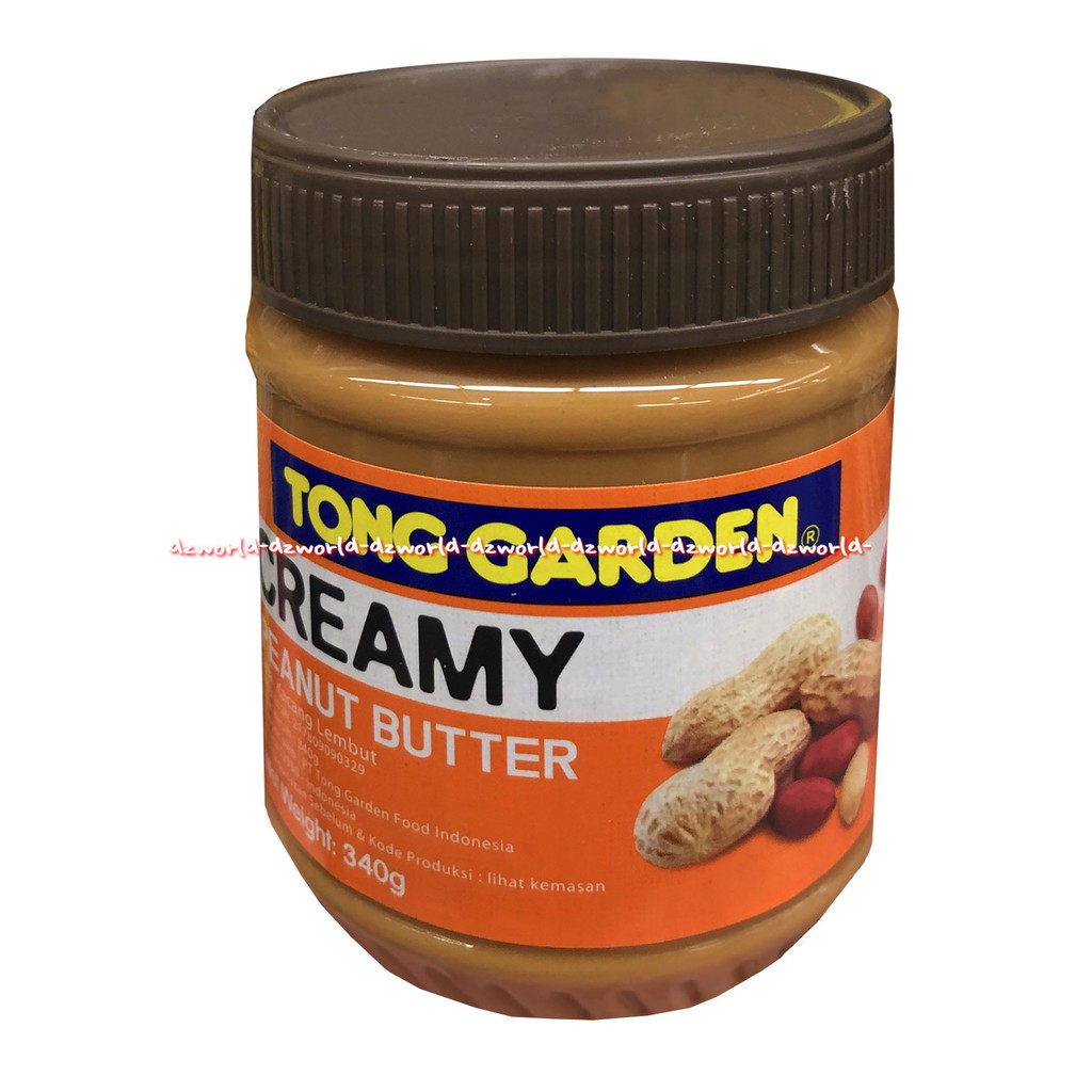 Tong Garden Crunchy Creamy Peanut Butter 340gr Selai Kacang Krim Kriuk Jar Jam