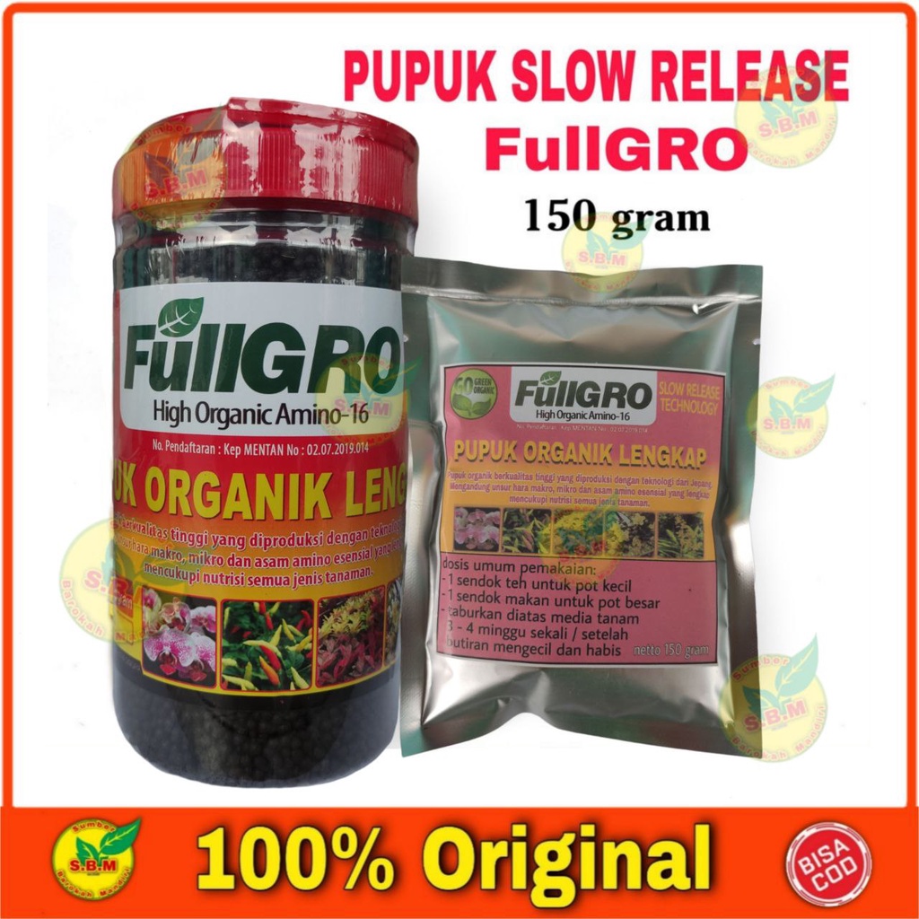 Pupuk FULLGRO - pupuk slow release organik - dekastar organik