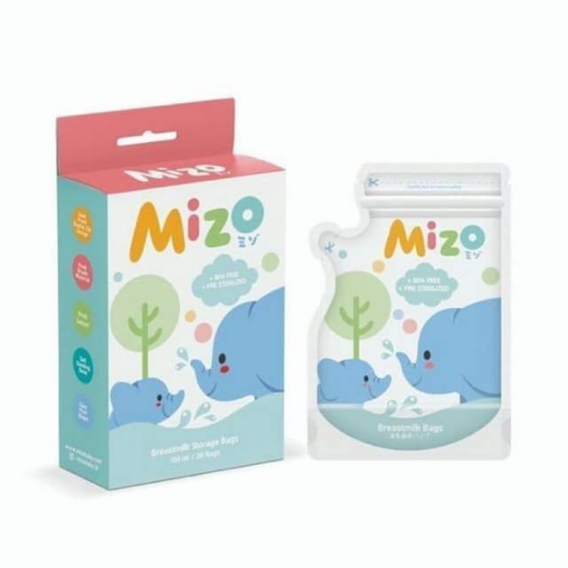 MIZO Breastmilk Storage Bag / Kantong Asi 120ml Isi 30pc