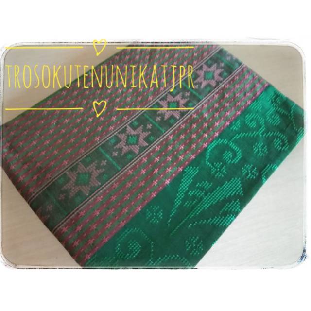 Kain Tenun Baron Asli Troso hijau Terbaru CZ 5 Murah