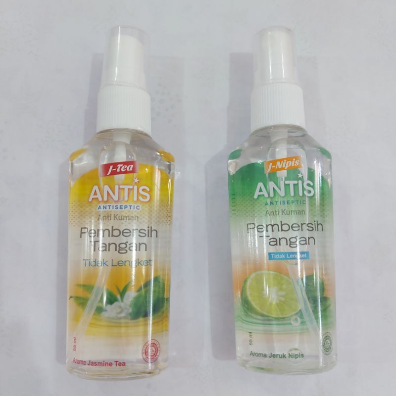 antis pembersih tangan spray 55ml hand sanitizer