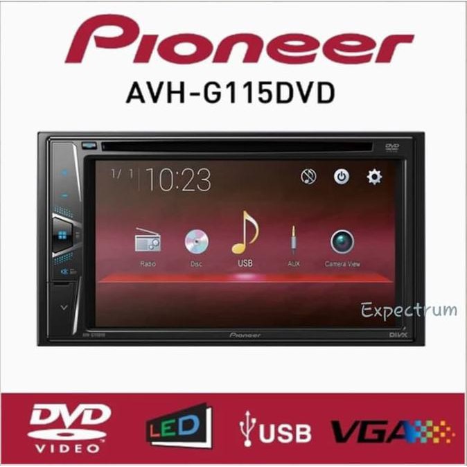Pioneer AVH-G115DVD Tape Mobil AVH G115 DVD Double Din Head Unit Audio